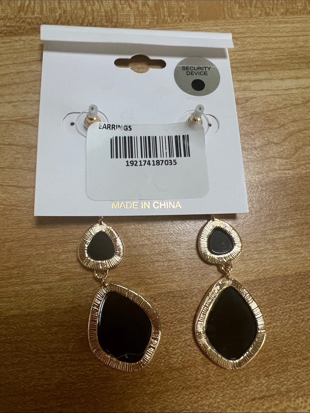 #2575** nOir Jewelry Iridescent Abalone Drop Earrings - Multicolor - Picture 3 of 17